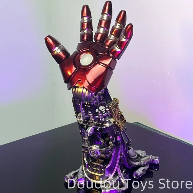 

Marvel Anime Figure IronMan Arm Movable Pl-Mk2a Marvel Arm Cannon Black Technology Ironman Handmade Collection Children Toy Gift