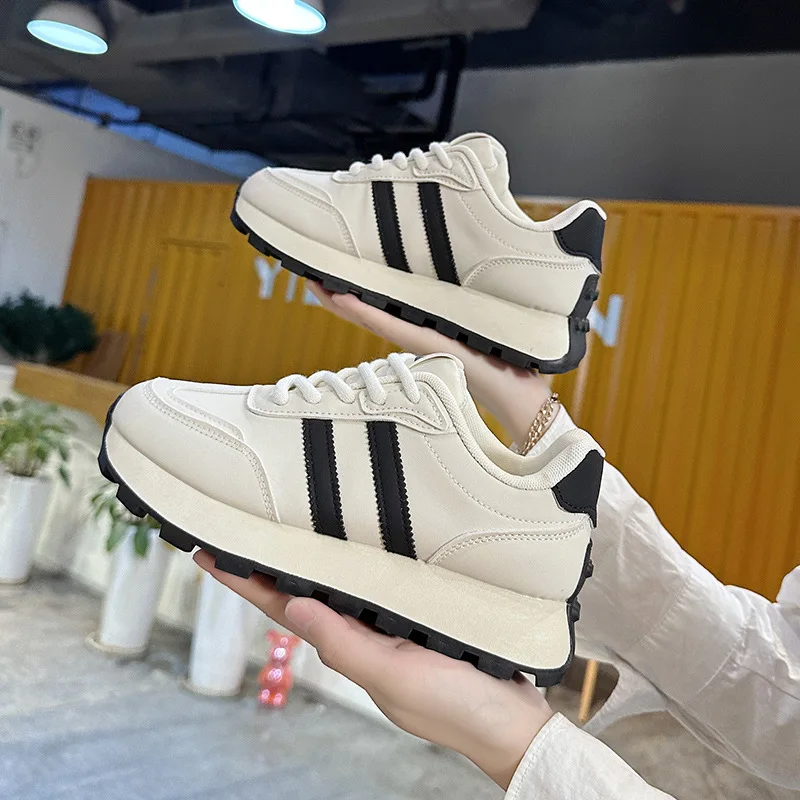 2024 Autumn New Board Shoes Women's Korean Edition Student Casual Sports White Sneaker Shoes Women's Trendy Shoes