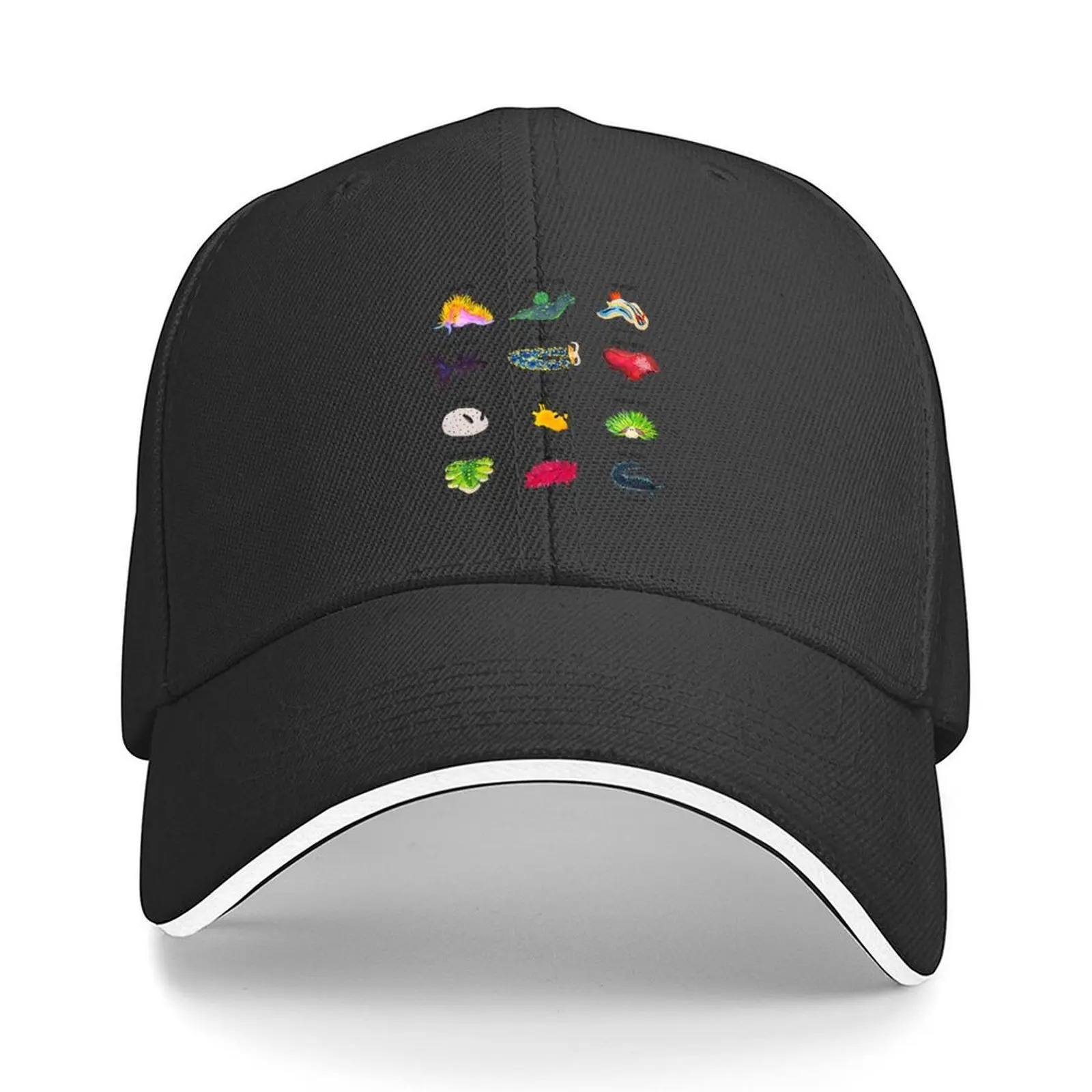 

Nudibranchs Of the World Watercolor Print Baseball Cap Male hat men's big size hat funny hat Visor For Man Women's