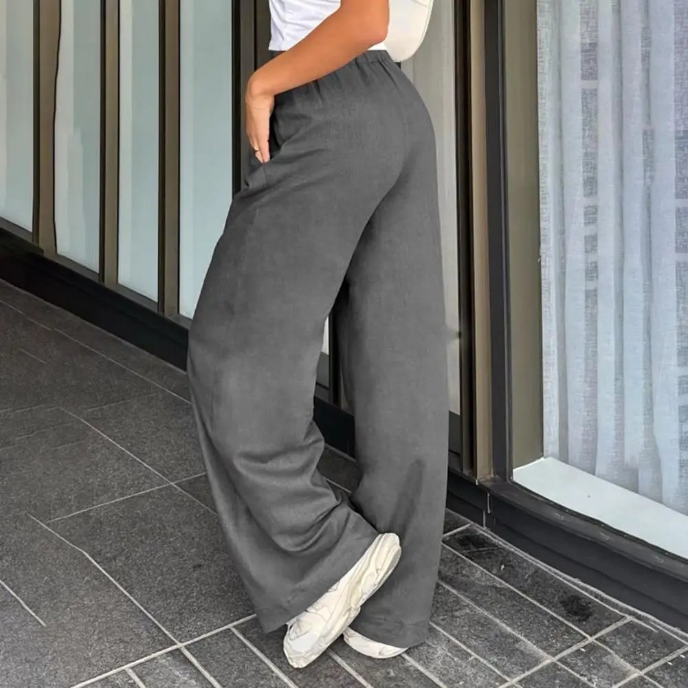 Women Harem Pants Temperament Commuting Loose Casual Pants 2025 Home Trousers Lace-up Drawstring Wide Leg Baggy Pants Streetwear