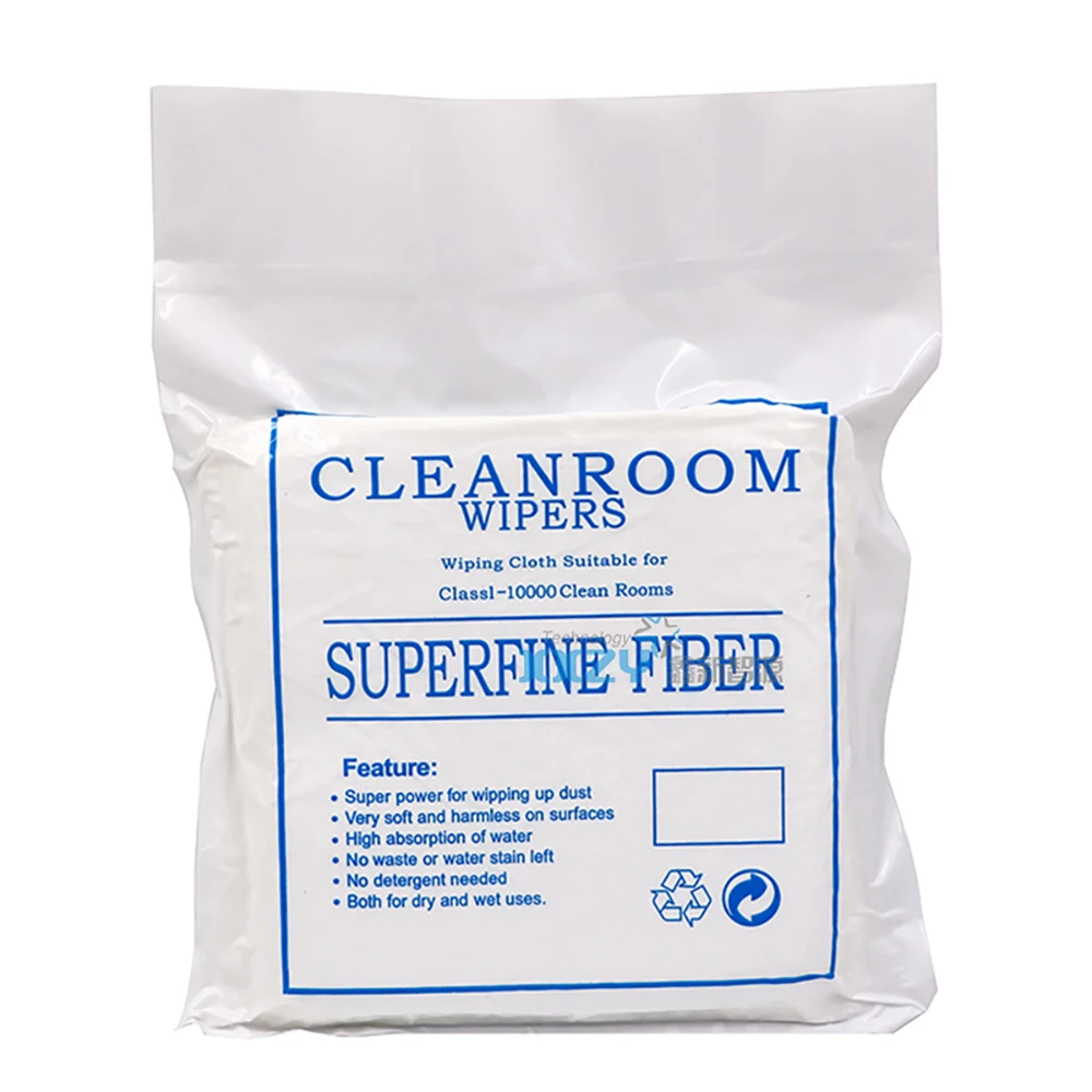 100 ชิ้น/ถุง Superfine Fiber Cleanroom Wipers 9*9 นิ้วผ้าไม่ฝุ่นสําหรับเครื่องพิมพ์ UV Printhead เนื้อเยื่อ 6x6 นิ้วทําความสะอาด Wiper
