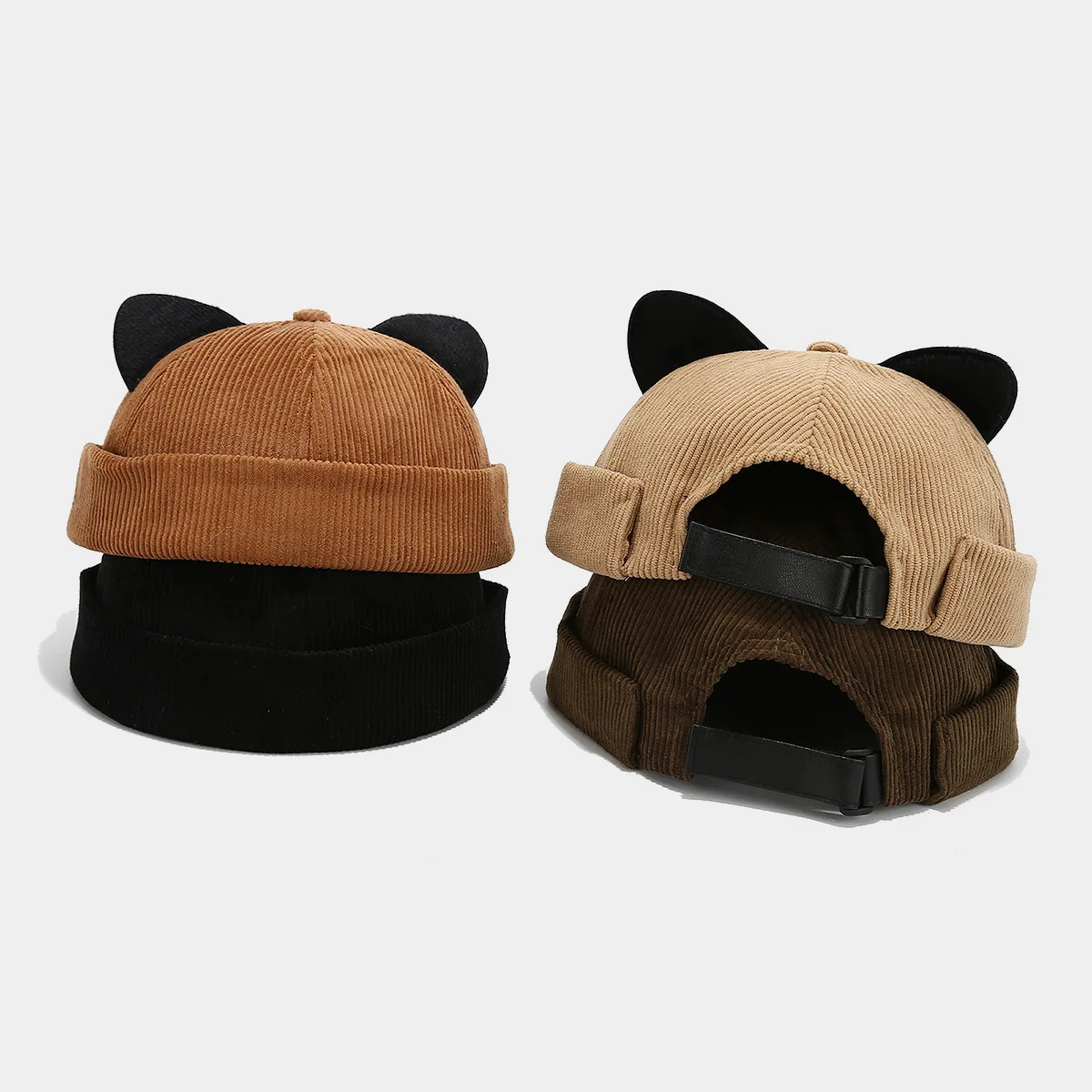 Neue Four Seasons-Hüte, Tide Melon Skin-Hüte, Beanie-Vater-Hüte, vielseitige Hip-Hop-Hüte für Frühling und Herbst, runde Hüte, lässig