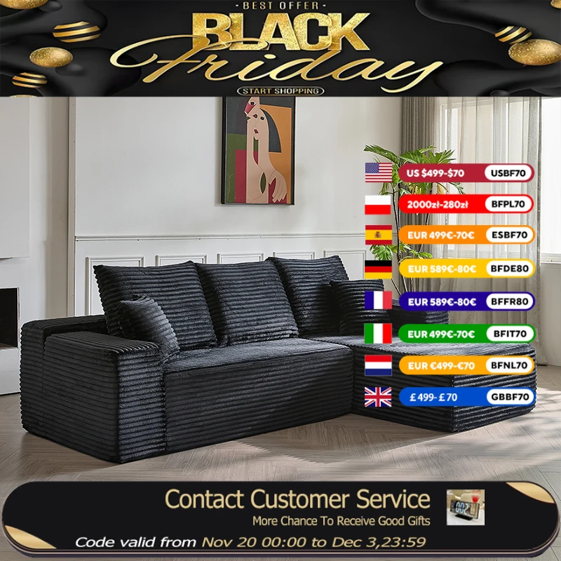 

Наполнитель подлокотника, диваны для гостиной, черный лен, двойная спальня, сжатые диваны, ленивый роскошный скандинавский диван, мебель для дома Wohnzimmer