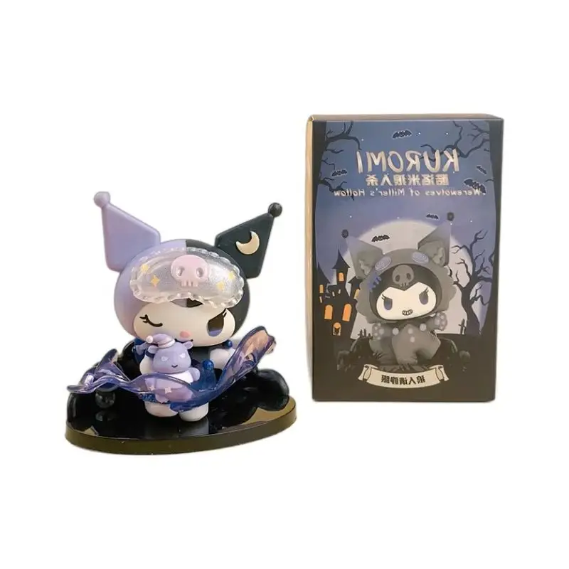 

3 # Фигурка Kuromi Blind Box Series-Werewolf Kill, аниме-модель, кукла, милый сюрприз, коллекционная игрушка для фанатов