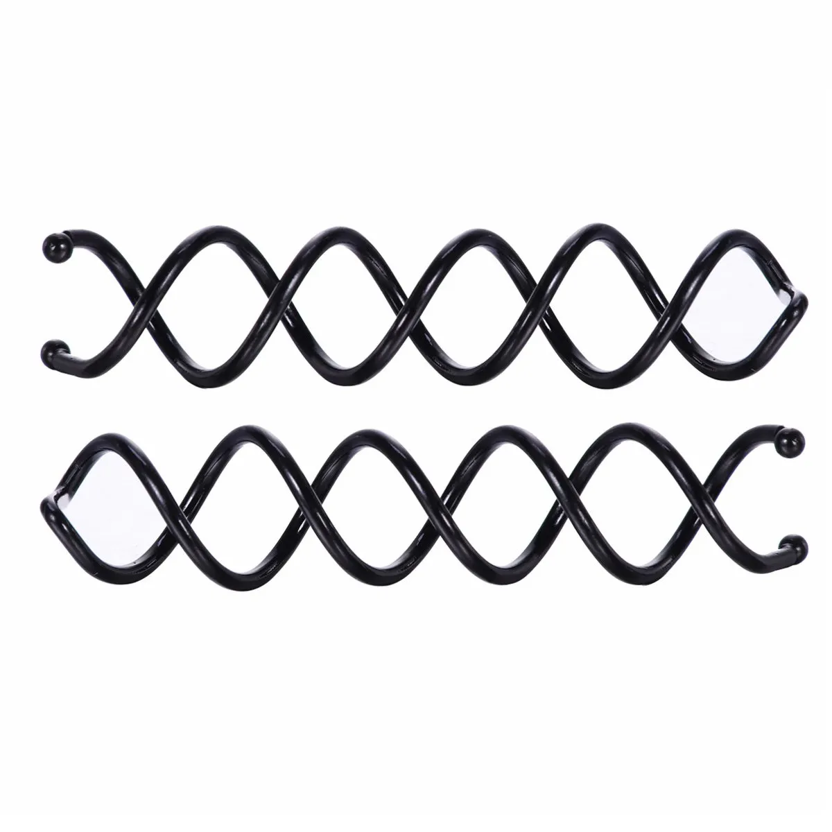 

100Pcs Spiral Hair Clip Black Metal Bun Stick for Long Hair Fast Easy DIY Updo Style Holders Strong Alloy Screw Pins