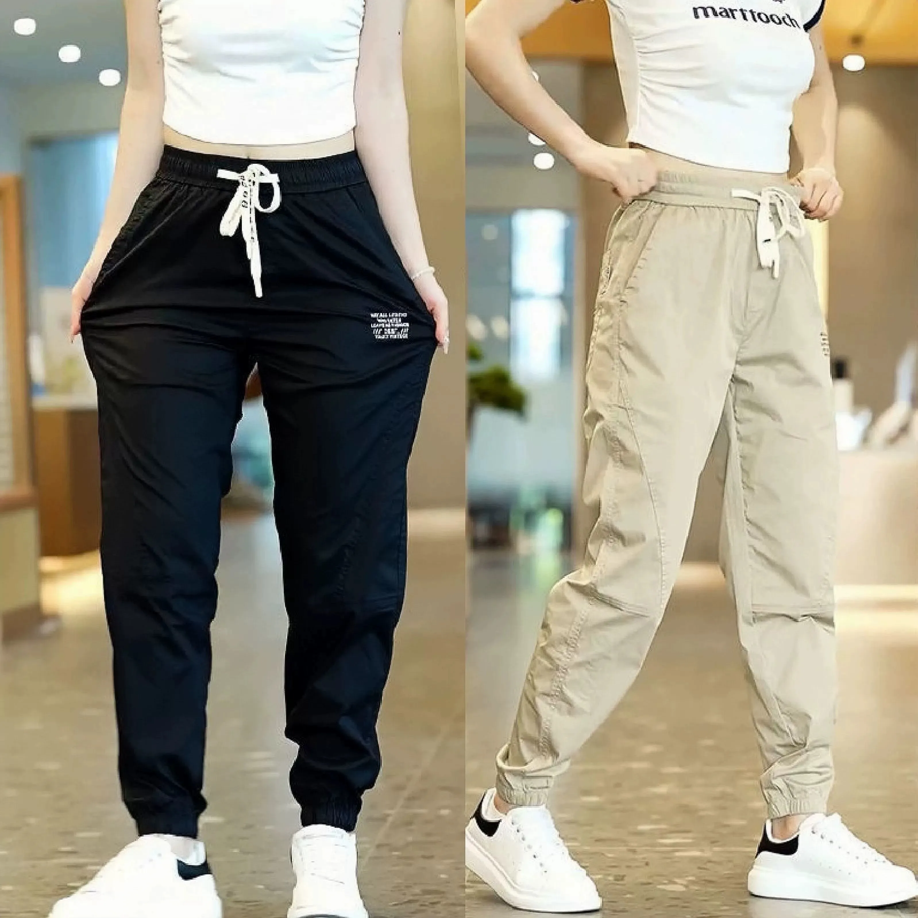 

New 2026 Men's Casual Loose Trousers Summer American Trend Ice Silk Thin Long Pants for Work Comfortable Breathable Quick Dry