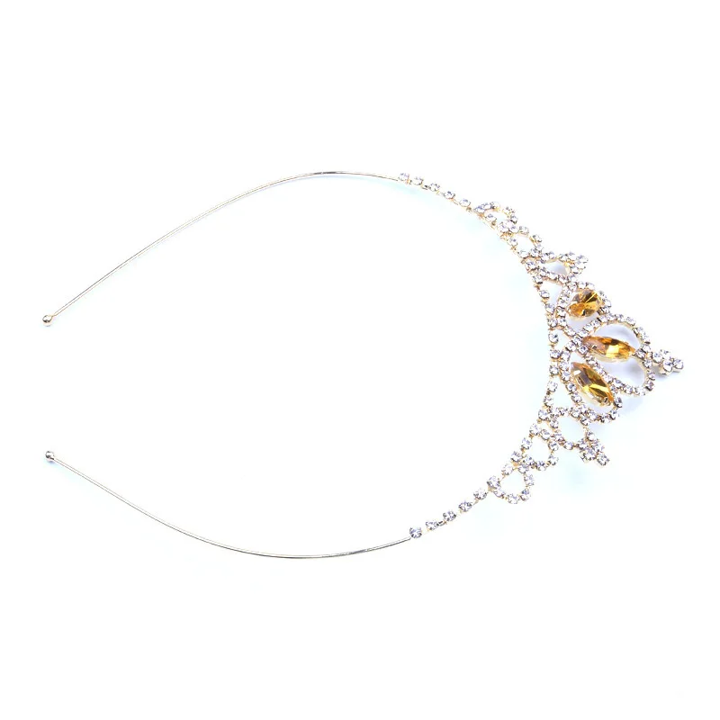 StoneFans Strass Tiara Prinzessin Stirnband für Mädchen Geburtstag Zubehör Braut Kristall Krone Tiara Hochzeit Haarschmuck