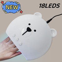 UV LED Nail Lamp 18 Pcs Leds For Curing Gel Cartoon Nail Dryer Nail Polish Lamp 5/30/60s Auto Sensor Manicure Tools Wholesale