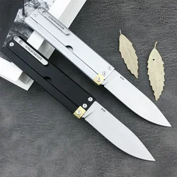 High Hardness ATROPO Trapper Folding Pocket Knife D2 Blade Aluminium Alloy Handle Outdoor Tactical Survival Knives EDC Tool Gift