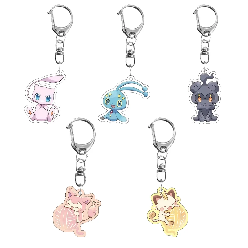 

Брелок из переработанного акрила для BKM Tentacool Mew, классический аниме-брелок, подвеска для рюкзака, милый мультяшный подарок