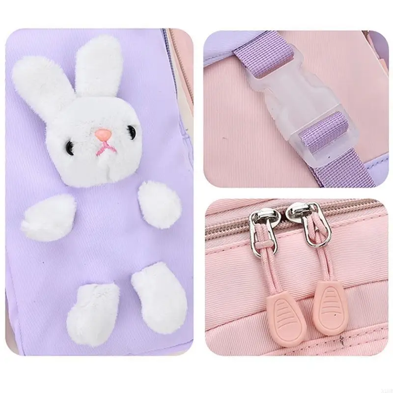 

Girls' Backpack Students Bookbag Anti-Theft Pocket Design