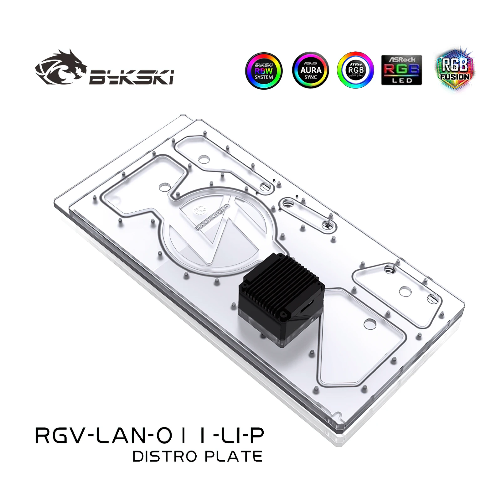 

Bykski RGB Water Cooling Distro Plate Reservoir for Lianli PC-O11 Dynamic Chassis RGV-LAN-O11-LI-P