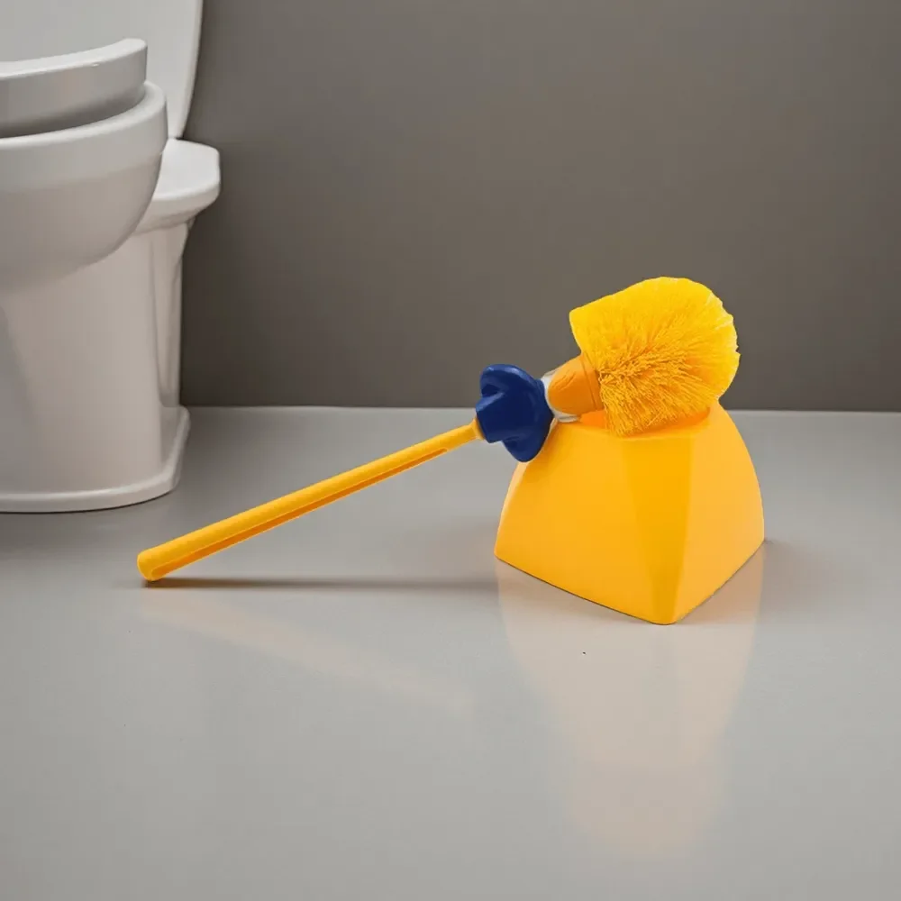 

Щетка для унитаза с держателем, оригинальный подарок для семьи и друзей, щетка для чистки унитаза для дома и ванной комнаты, забавная щетка для туалета.
