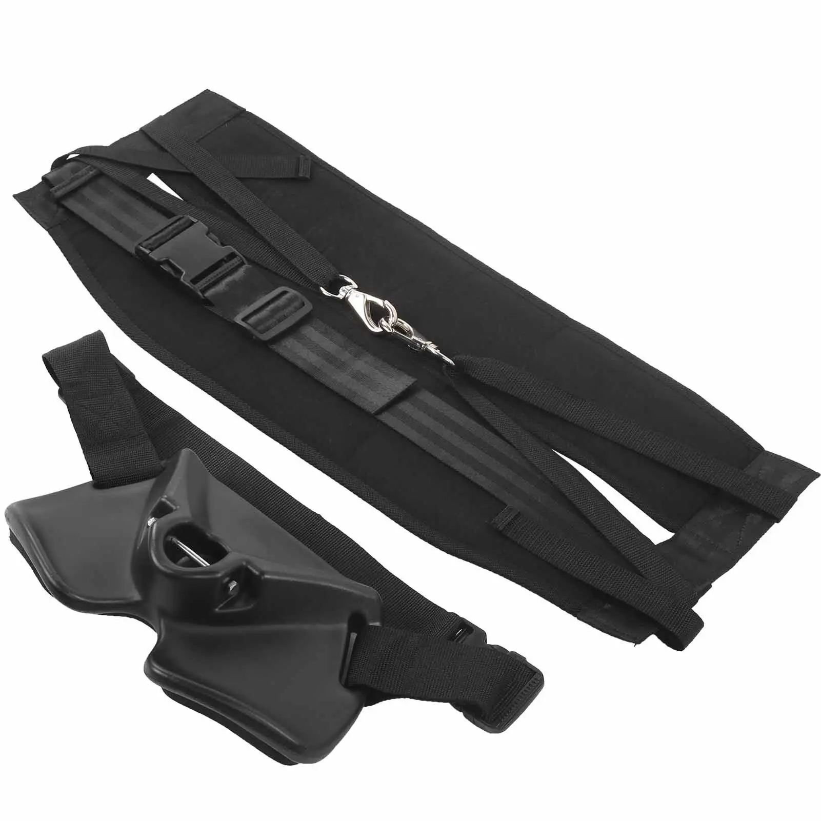 Adjustable Black Fishing Waist  Support - Rod Holder & Fighting  for Ultimate Comfort