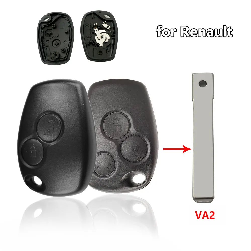 

Car Key Replacement Remote Key Fob Cover VA2 Blade for Renault Trafic Clio Kangoo Master Modus Twingo for Dacia Duster Key Shell