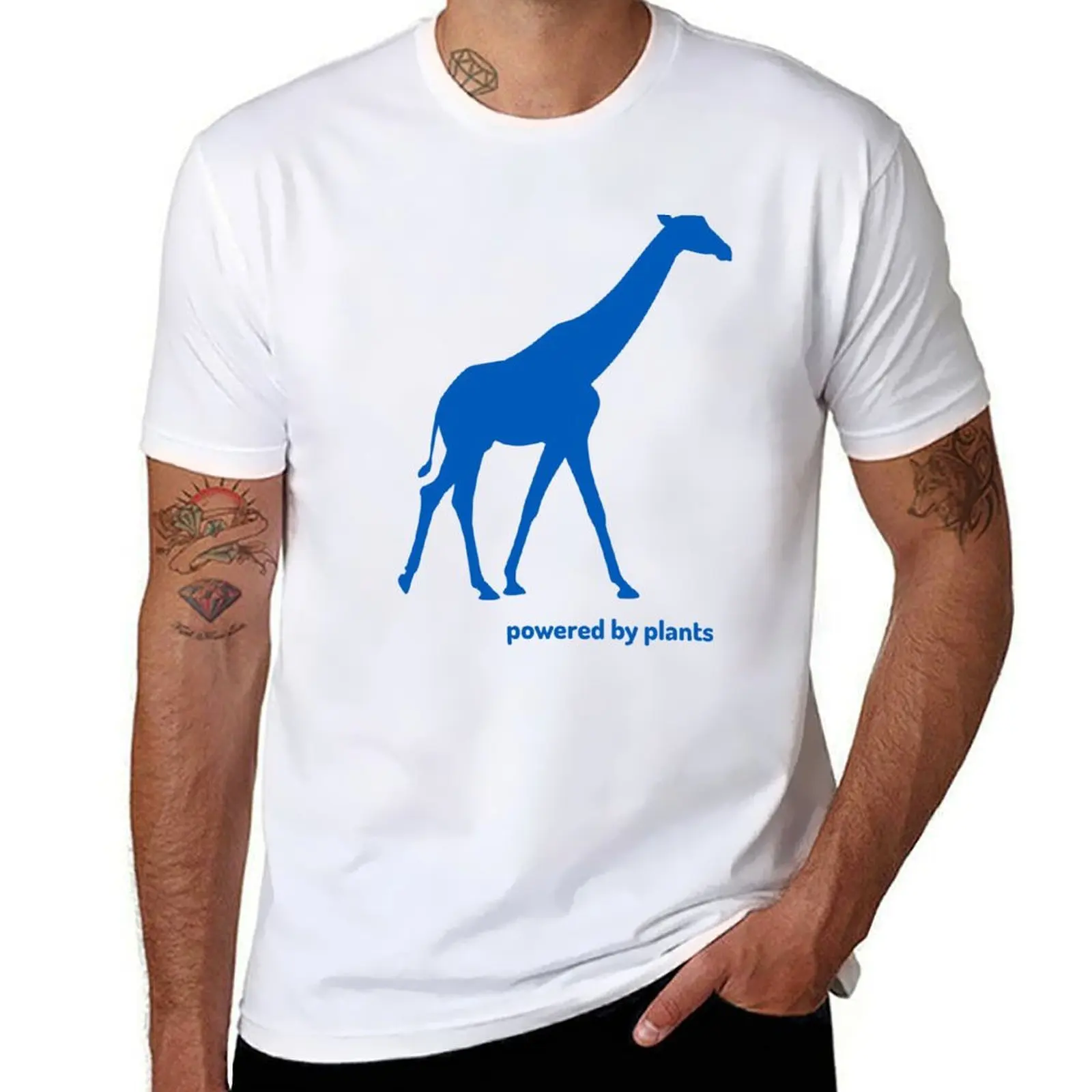 printed for t plants shirts T-Shirt shirts powered man by t men t shirt custom print for man giraffe