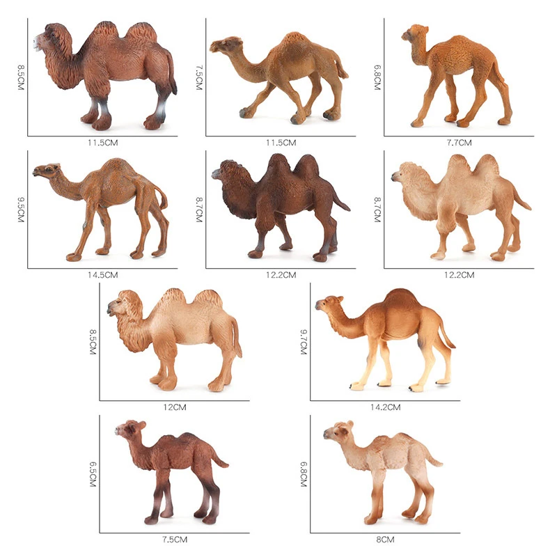 New Simulation Wild Animal Model Desert Camel PVC Action Figures Children\'s Cognition Education Kids Toy Gift