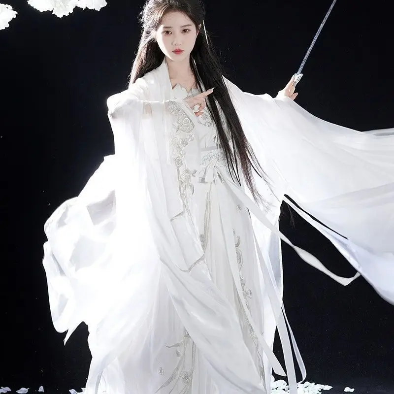 

High-End Wei, Jin, Southern and Northern Dynasties Embroidery Chivalrous Ancient Costume Handsome Hanfu New Women's Suit