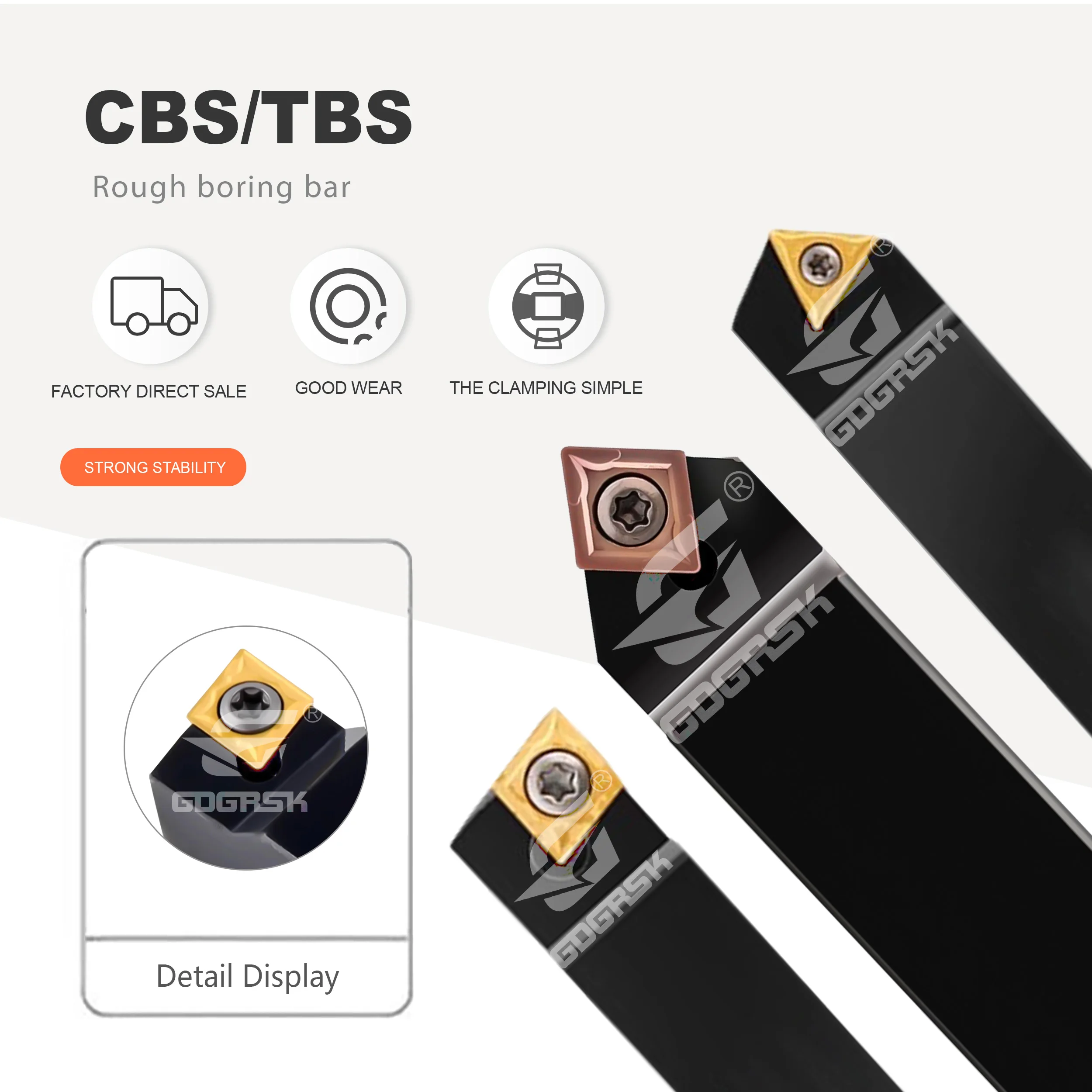 

Держатель инструмента для грубого растачивания CBS408-35 TBS410-100 Небольшой стержень для ножей CBS/TBS Держатель расточной резки на 45 градусов и 90 градусов