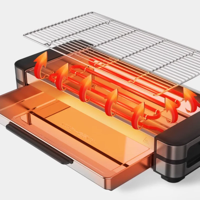 Huishoudelijke binnenbarbecue Rookloze grill Kebabgrill