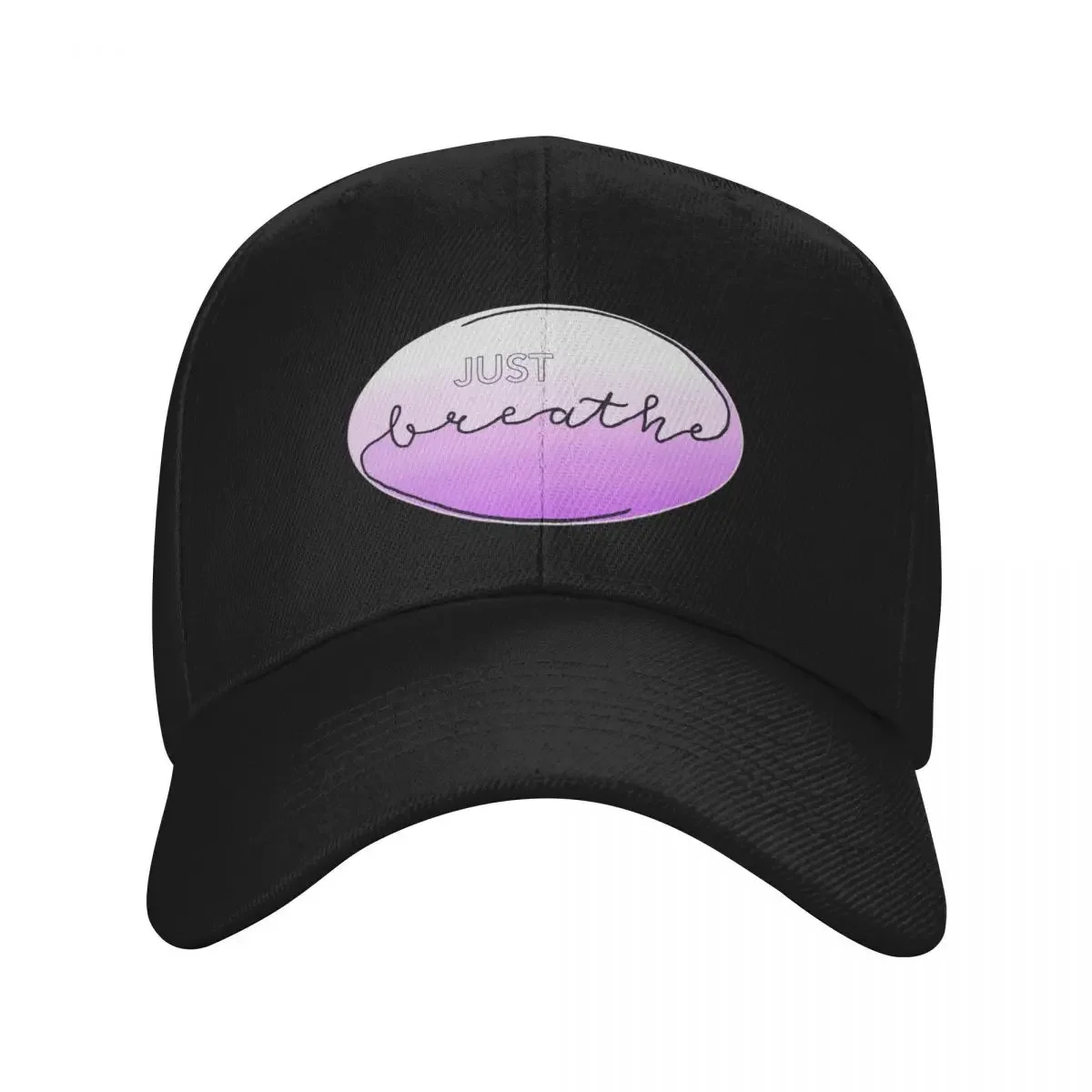 

Just Breathe Baseball Cap Visor Hat Beach Military Tactical Cap western Hat Female Men's
