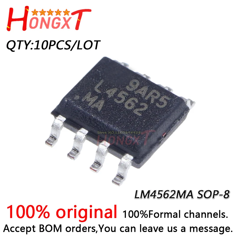 10PCS 100% New LM4562MA LM4562NA LM4562 4562MA 4562NA SOP-8.Chipset