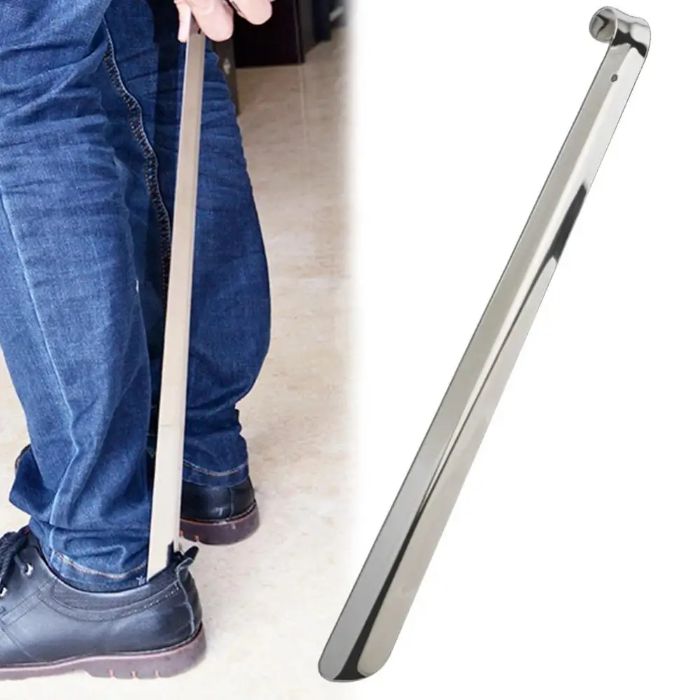 Universal Portable Home Supply Stainless Steel Shoes Lifter Spoon Durable Tool Wearing Long Handle Pull Professional Shoehorn