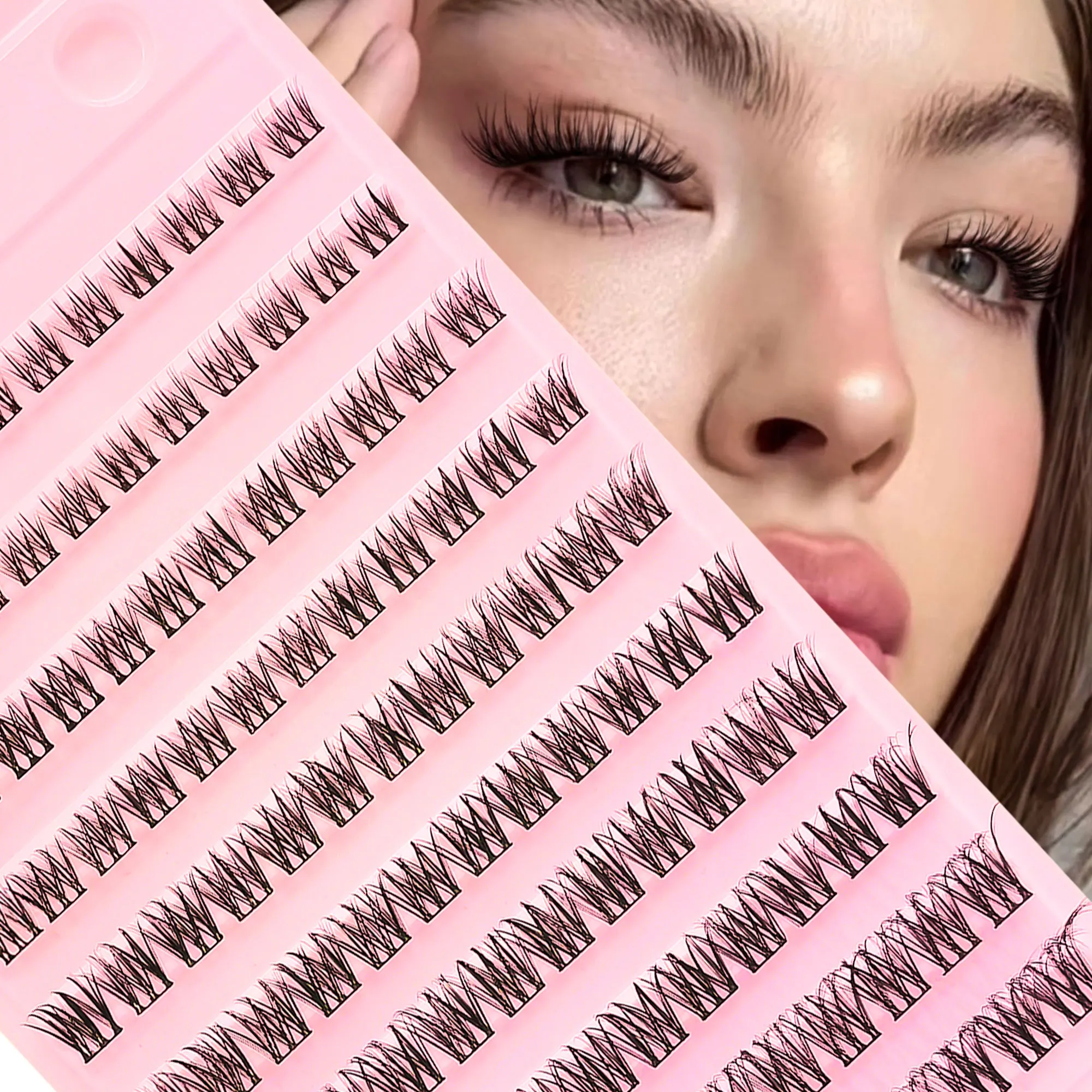 120 Cluster aus schlanken DIY-Wimpern, 8-16 mm Länge, natürlich geschwungene und flauschige Kunstwimpern, perfektes Geschenk für