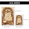 Fall for Jesus Garden Flag, Premium Thick Double Sided Fabric Autumn Christian Flag for Yard Lawn Thanksgiving Outdoor Decor llz