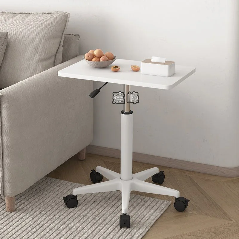 Mobile side few household bedside liftable small table standing notebook computer table with wheels sofa bedside table