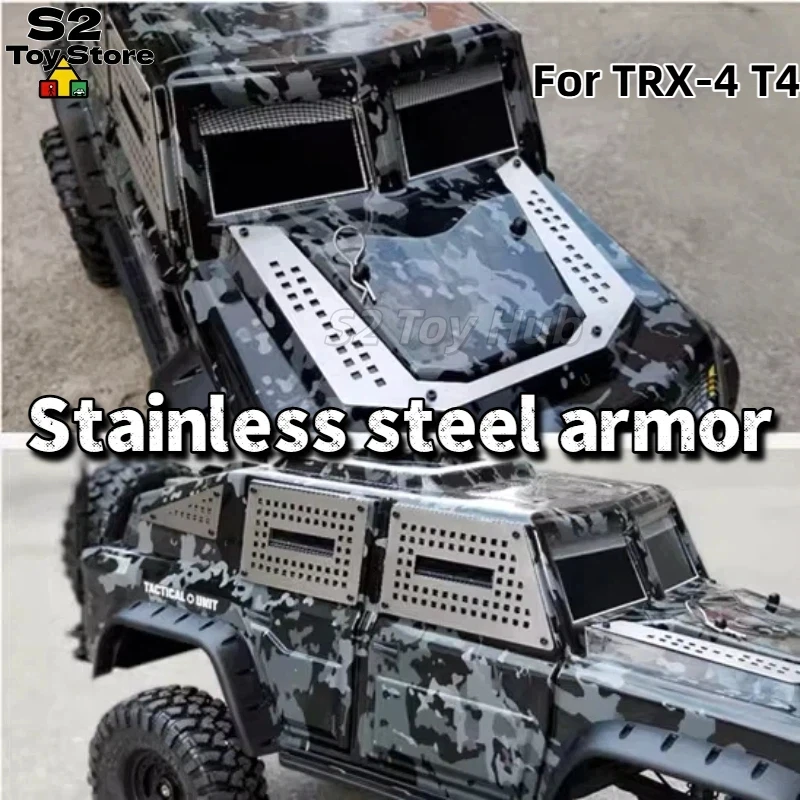

For TRX-4 T4 RC Crawler Tactical Body Armor Set 7 Pieces Body Shell Protection Plates For 1 10 Scale RC Off Road Crawler Vehicle