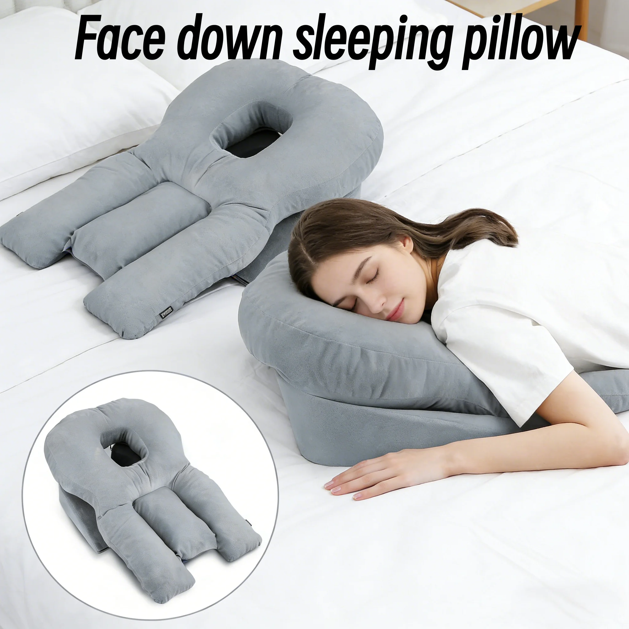 

Face down Pillow Multi-Functional Lying Pillow for Eye Care Post-Operative Use Beauty Salon Nap Pillow Sleeping Aid