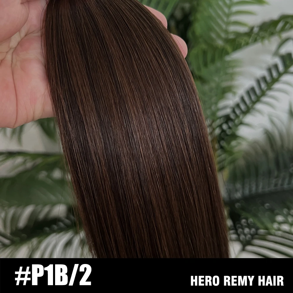 Hero Remy Haar Steil Menselijk haar Weeft Europese Remy Menselijk haarbundels Inslagextensies Natuurlijk haar Highlight 100 g/stk 16-22"