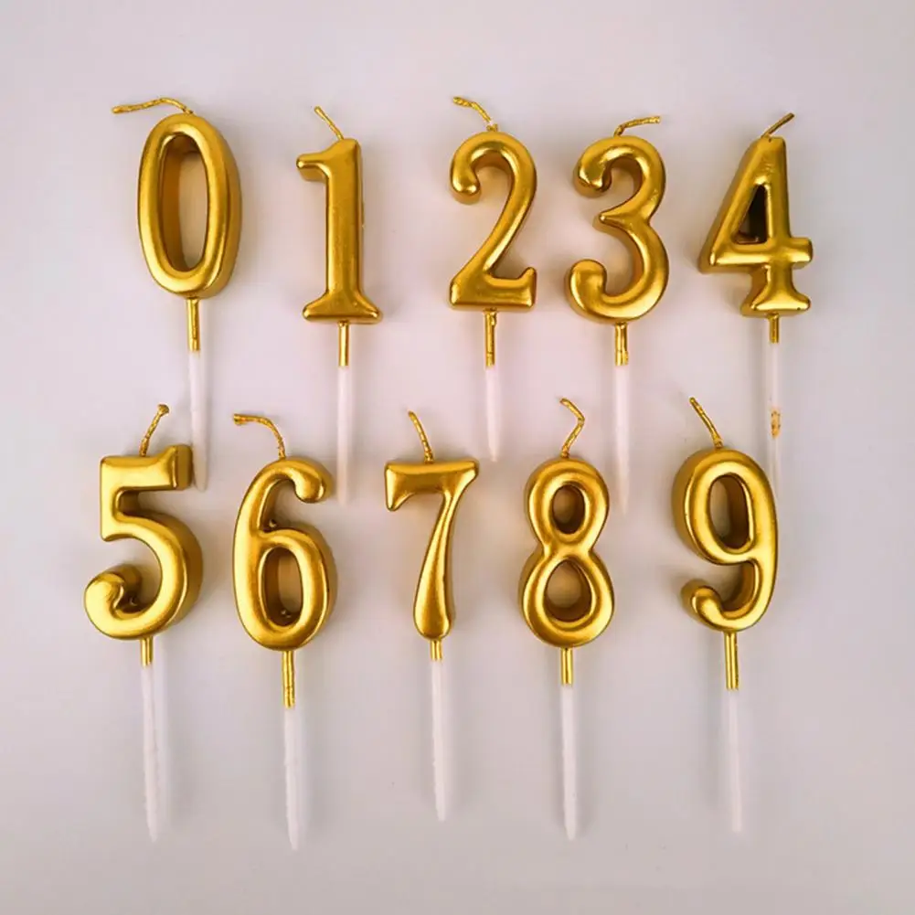 Celebration Candles ABS for Birthday Fashion Elegant Convenient Number for Birthday