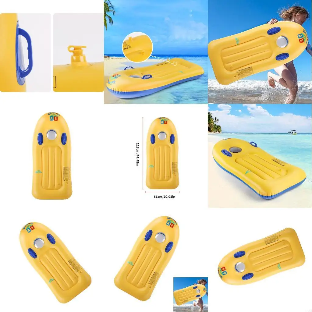 الأطفال القابل للنفخ في لوح التزلج على الطفو العالي تصميم سميك سميك آمن لعبة المياه العائمة L8RB #1