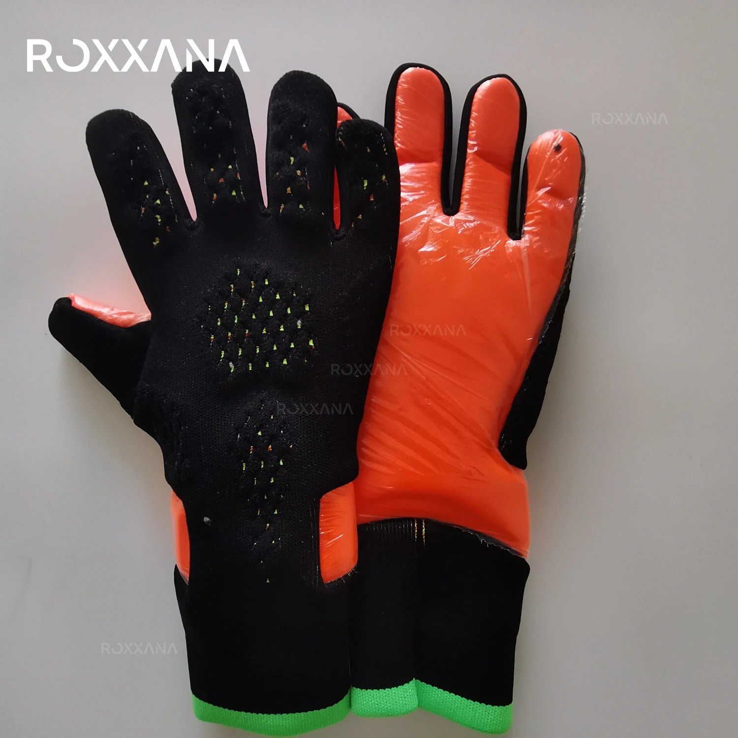 ROXXANA Premium Latex Football Goalkeeper Gloves Adult Kids Training Match Durable Non-slip Thickened Finger Protection