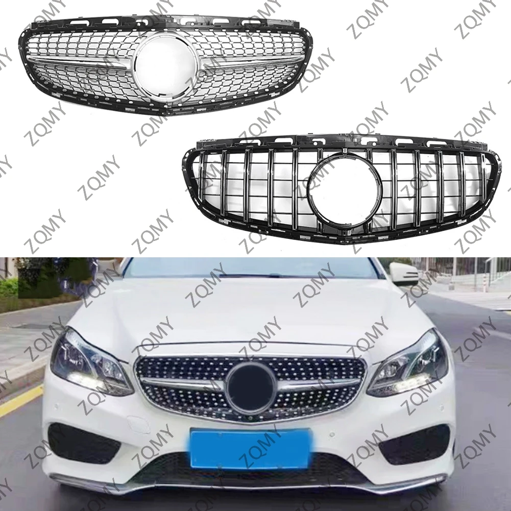 Front Bumper Grille Centre Radiator Grid Grill For Mercedes-Benz E Class W212 2014 2015 2016 E200 E300 E250 E350 E400 E550+