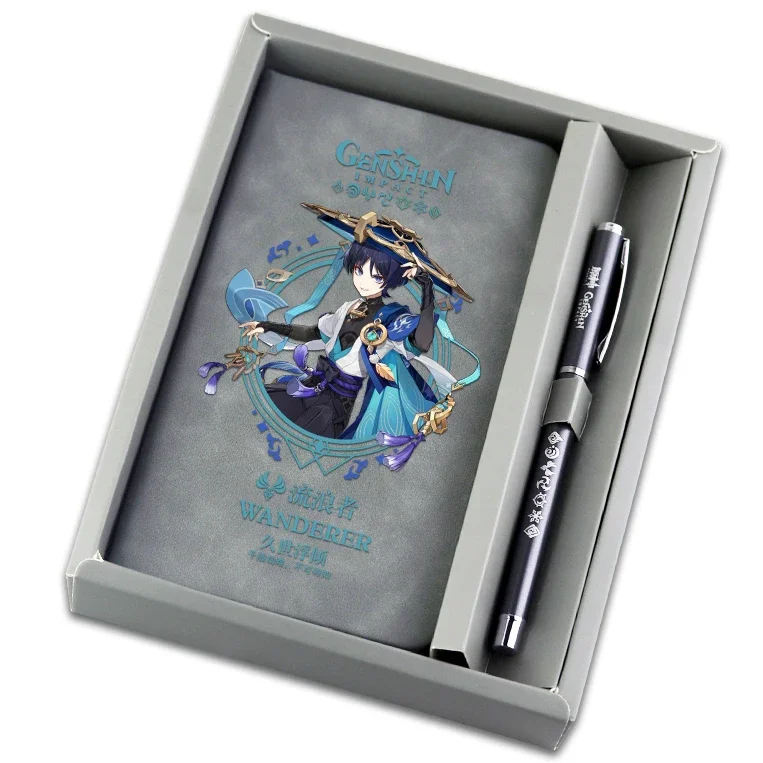 

Anime Genshin Impact Kaedehara Kazuha Xiao Zhongli Cosplay Student Notebook Stationery Notepad Ambitus Gift