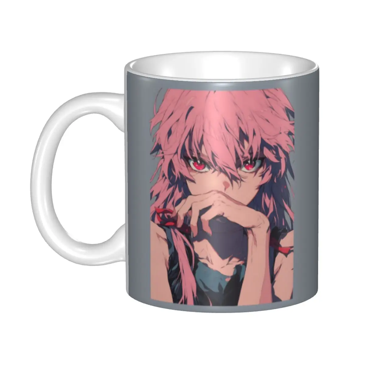 

Yuno Gasai By Mirai Nikki Mug Funny Ceramic Coffee Cups Tea Mugs Milk Cup Drinkware Gift for Woman Man