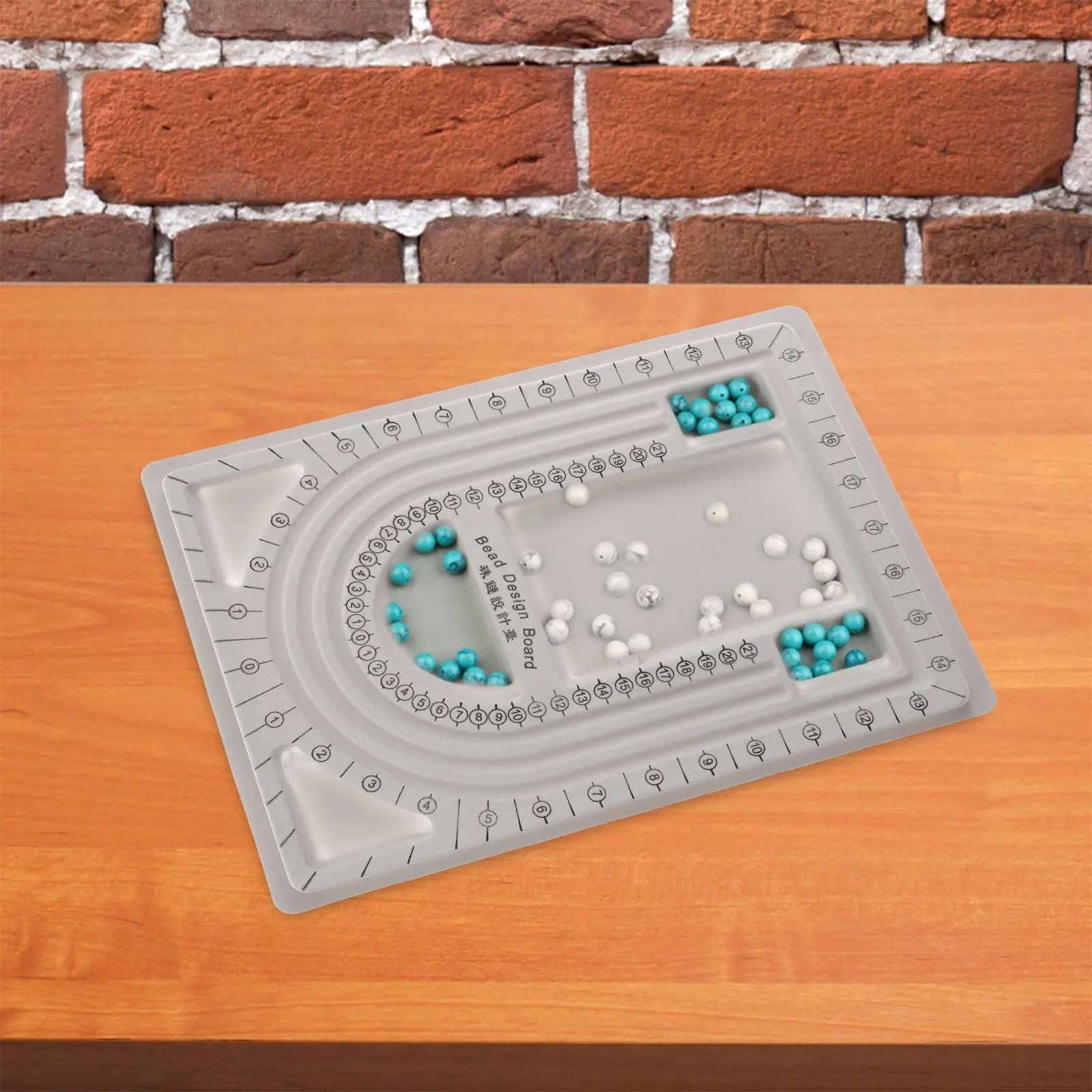 

2Pcs Bead Design Board for Jewelry Making Bracelet Necklace DIY Projects Sturdy Non-Slip Beading Tray Compact Storage Friendly