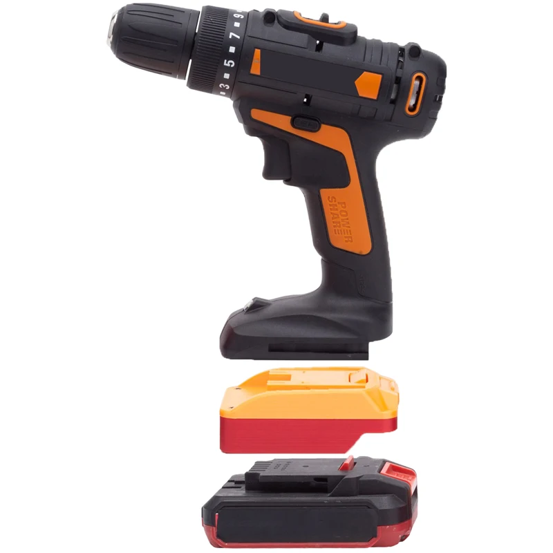 Imagem -05 - Adaptador de Bateria Worx-li-ion Acessório para Ferramenta Elétrica 6pin Conversor para Bauer 20v