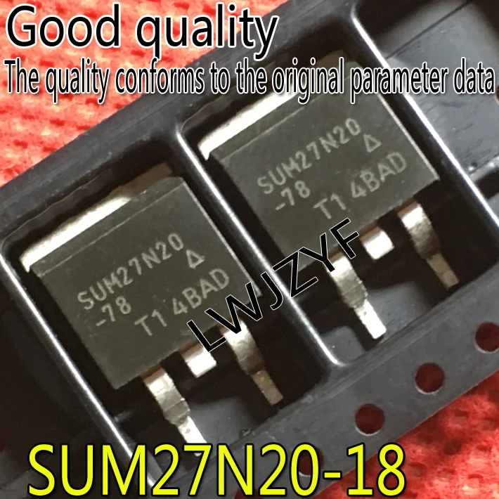 (5Pieces) New SUM27N20-78 SUM27N20 27A 200V TO-263 Fast Shipping