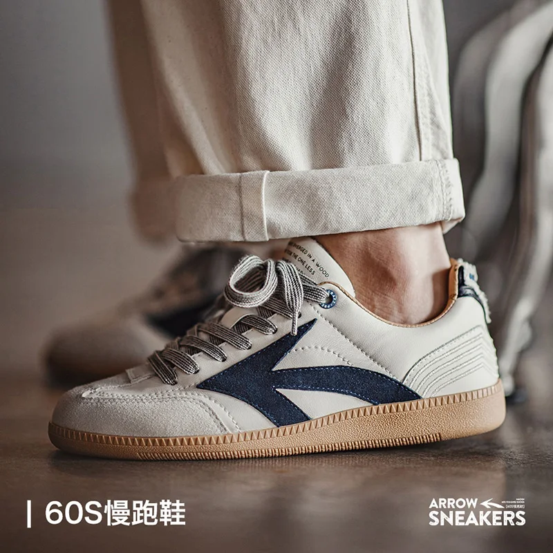 

Maden Retro Training Shoes Classic Color-blocked Do Old Jogging Shoes Outdoor Low-top Sports Breathable Men's Casual Sneakers