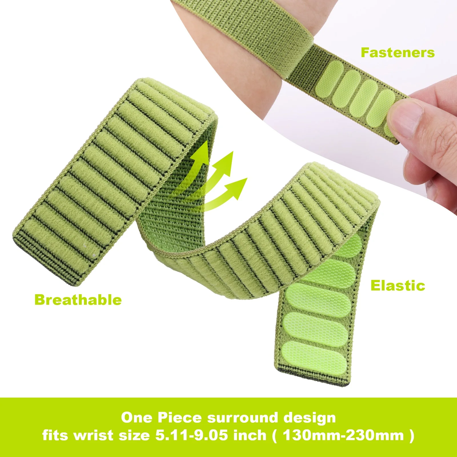 Pulseira de nylon com gancho de 22mm, pulseira para garmin fenix 8 7 6 epix pro 2 forerunner 970 965 955 945 935 570 265 255