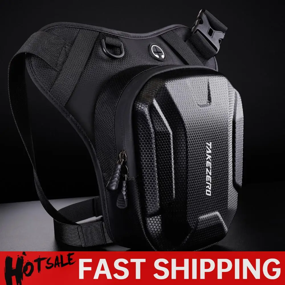 

Motorcycle Drop Leg Side Bag Waterproof Hard Shell Motorbike Waist Leg Bag Men Hip Bum Pack Outdoor Sports Casual Fanny Pack
