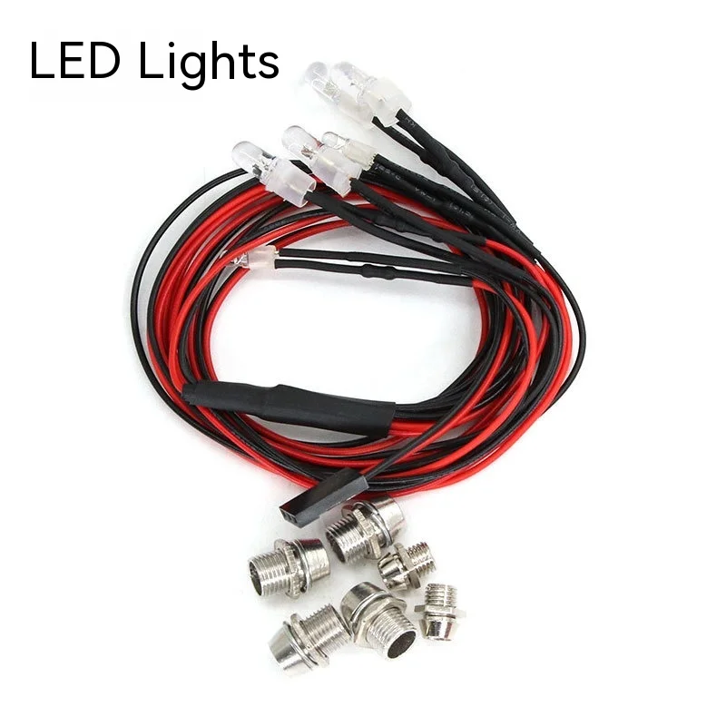 Model Car Lights: 2 Lights 4 Lights 6 Lights 8 Lights Red And White Lights 3/5mm Cup Led Rc Spot Light White Light