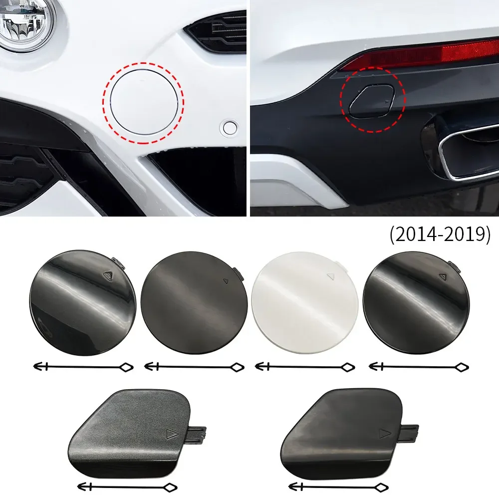 

For BMW F16 M Sport Car Front Rear Bumper Tow Hook Cover Cap Accessory Black For BMW X6 M 2014-2019 51118065933 51128056540