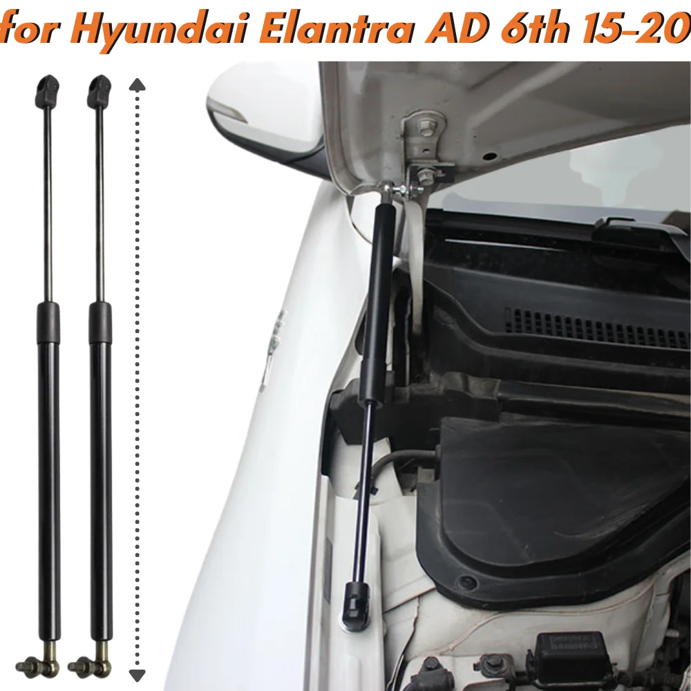 

Qty(2) Hood Struts for Hyundai Elantra AD 6th 2015-2020 Front Bonnet Hood Gas Struts Springs Shock Absorbers Lift Supports Bars