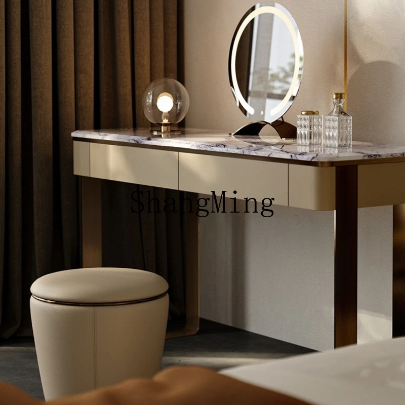 

FG light luxury marble dresser New marble makeup table 2-in-1 premium dresser