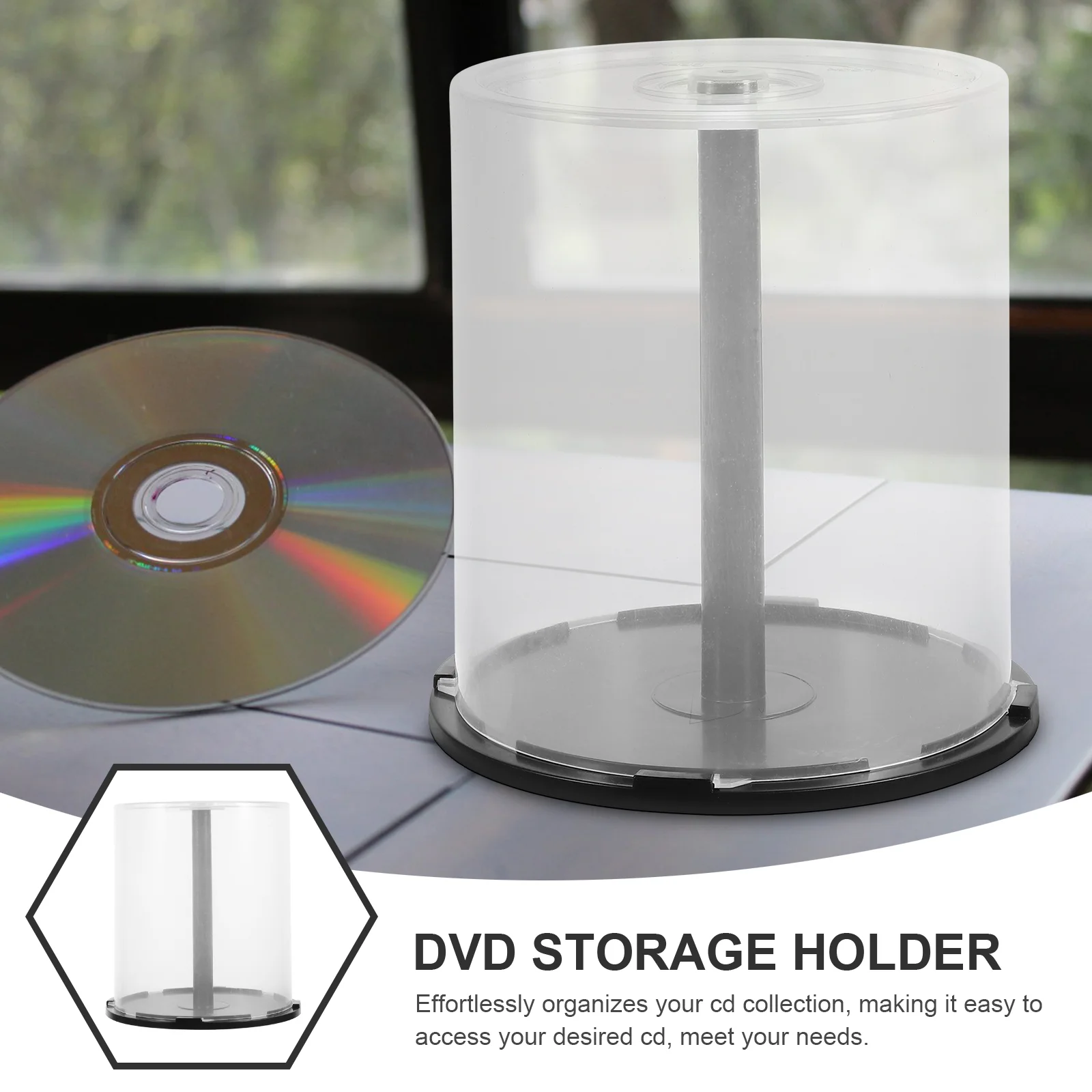 DVD Storage Box CD Storage Container Plastic DVD Holder Portable CD Storage Case Dvd Case Cd Storage Holder